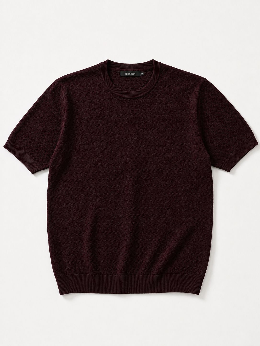 Aure Burgundy Knitted T-shirt
